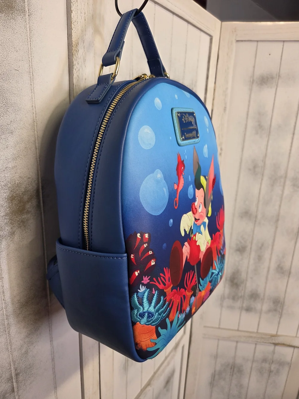 NWT Disney Loungefly Pinocchio Underwater Mini Backpack